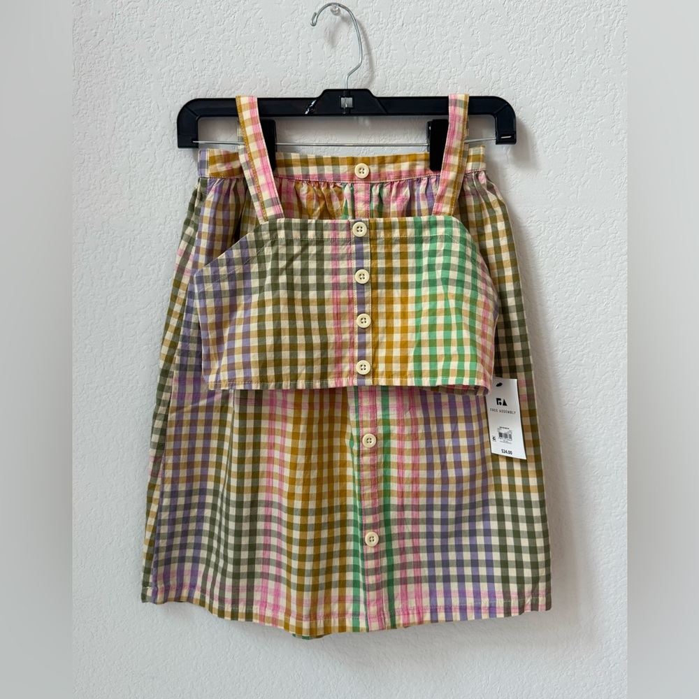 Girls Plaid Matching Set